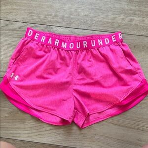 Under Armour Women's Vibrant Pink Athletic Shorts